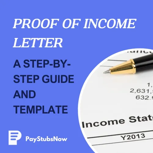 Proof of Income Letter: A Step-by-Step Guide & Template